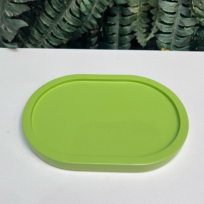 MINI BANDEJA LACA CONICA 20X15 VERDE KIWI