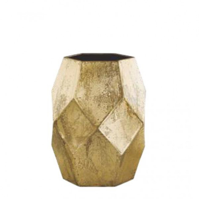 VASO DOURADO EM METAL P