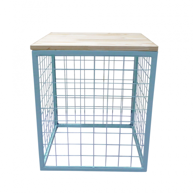 Mesa Cubo Telada Azul Bebê