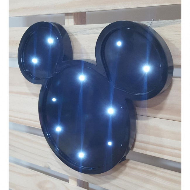 Luminoso Mickey Preto LED