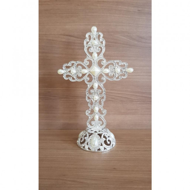 Crucifixo Prata Luxo M