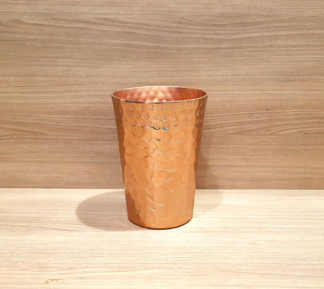 Vaso Rosê Gold Martelado P