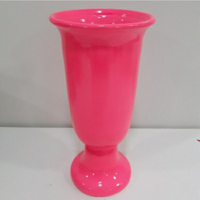 VASO TAÇA ROSA NEON