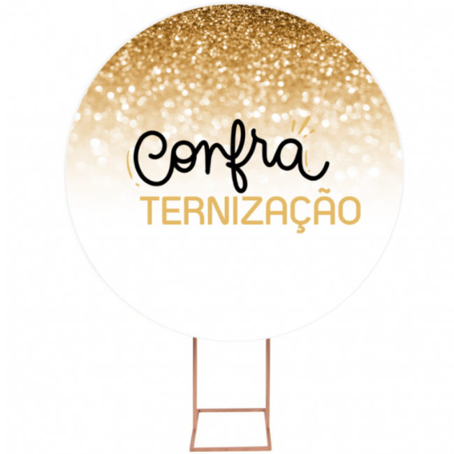 PAINEL CIRCULAR  1,5m (CONFRATERNIZAÇÃO DOURADO)