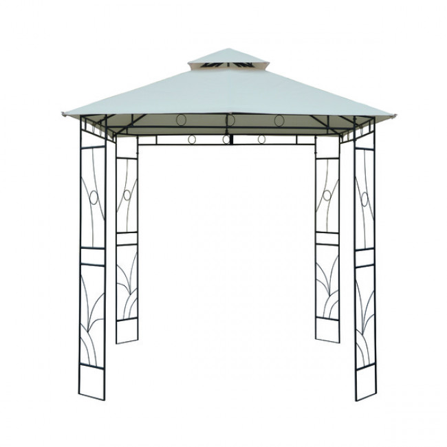 Gazebo Poliéster Bege 300x300x280cm