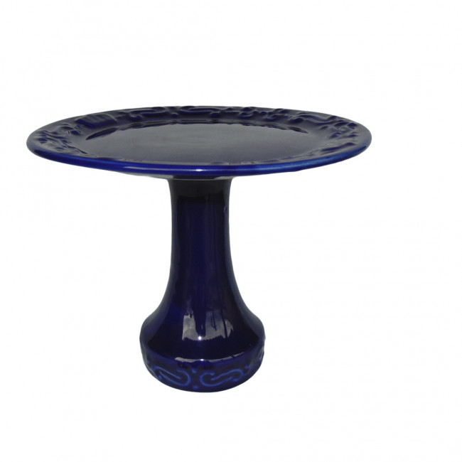 Bandeja Cerâm Azul Royal 29x23cm