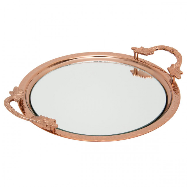 Bandeja Metal VLX Esp Red Rose Gold 35x41cm