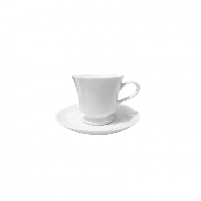 Xícara Porcelana C/ Pires 75ml Café Tradicional