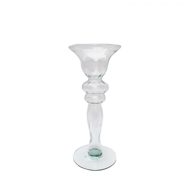 Solitário Vidro Taça Cristal 38cm