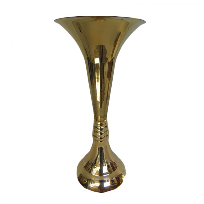 Vaso Metal Dourado 30x65cm