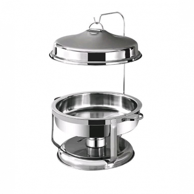 Rechaud Inox Redondo 41 cm BM 7 litros - 6 peças