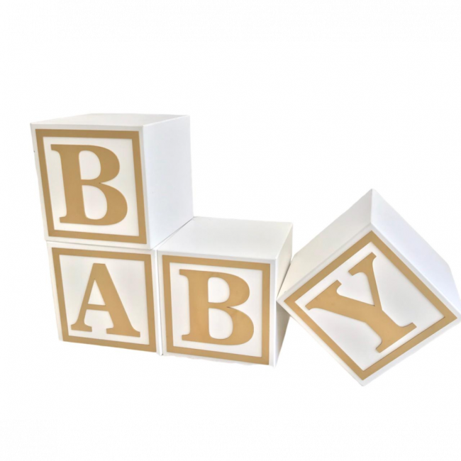 CUBO EM MADEIRA BABY G (30cm X 30cm)