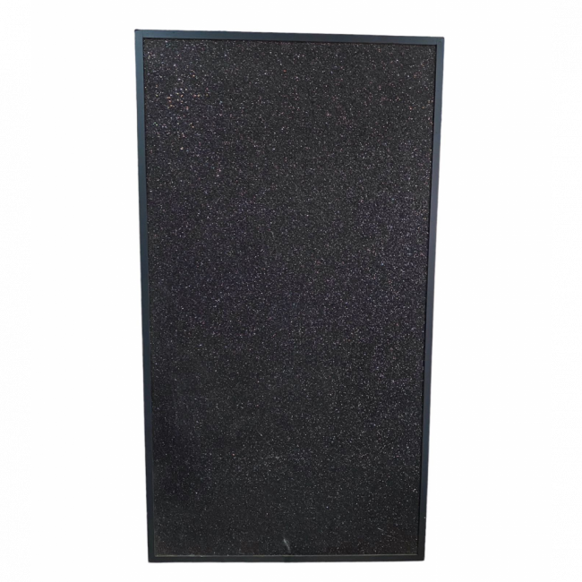 PAINEL RETANGULAR BRILHO GLITTER PRETO (1,85A x 1,00L)