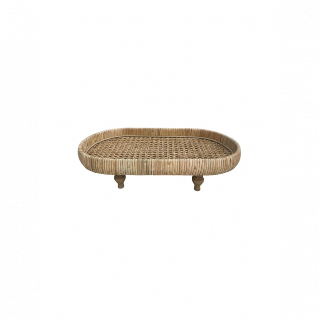 SUPORTE OVAL EM RATTAN