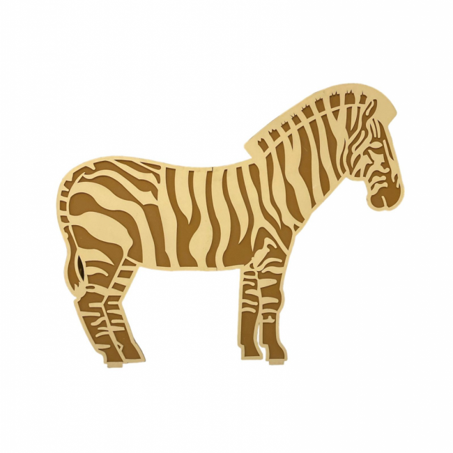 ZEBRA MODERNA EM MADEIRA