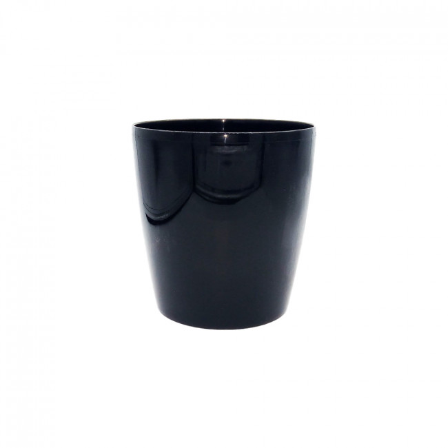 Cachepot preto (plastico) 15x16cm