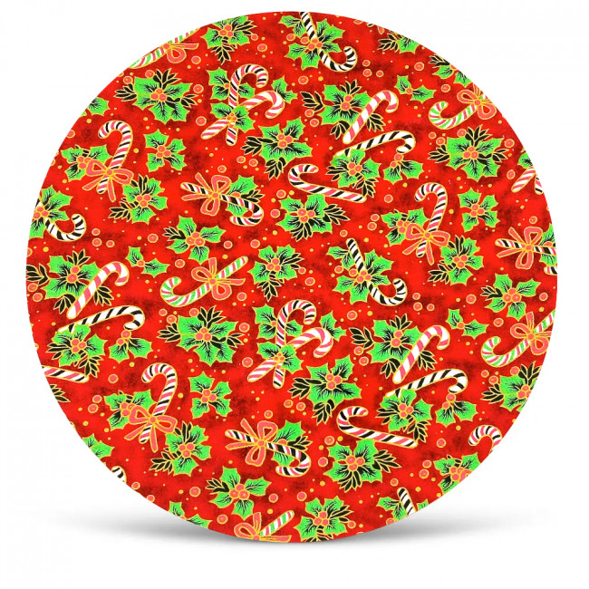 Sousplat Natal vermelho (laços e sinos)