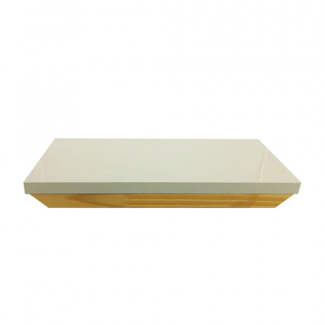 Bandeja em MDF laqueado Off White (32x14cm)