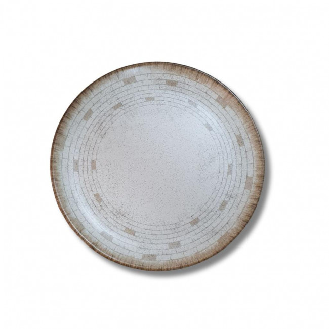 Prato raso marrom \'\'creta\'\'