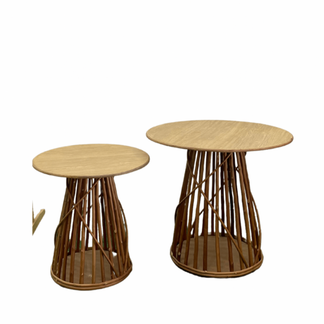 Mesa redonda rattan / vime M (62,5D x 66A)