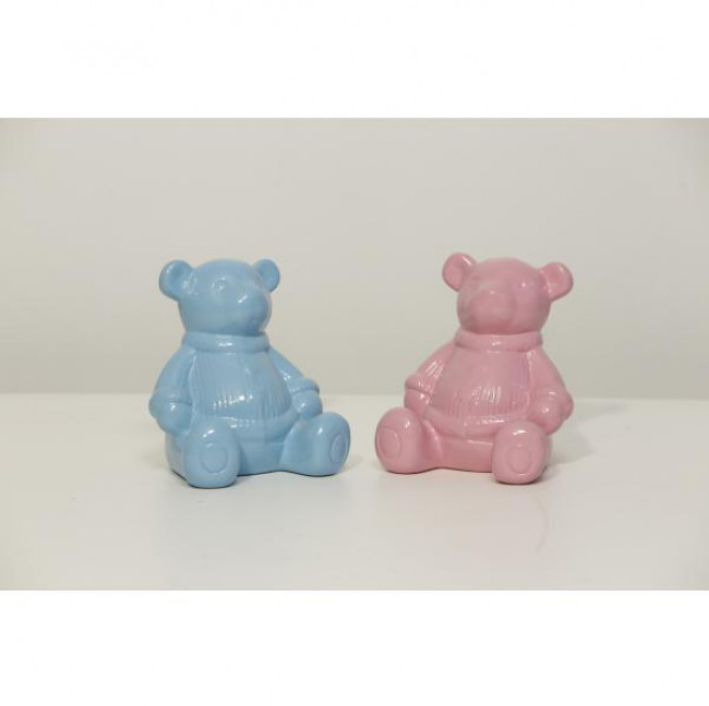 Urso Rosa Louça P (12Cx14A)