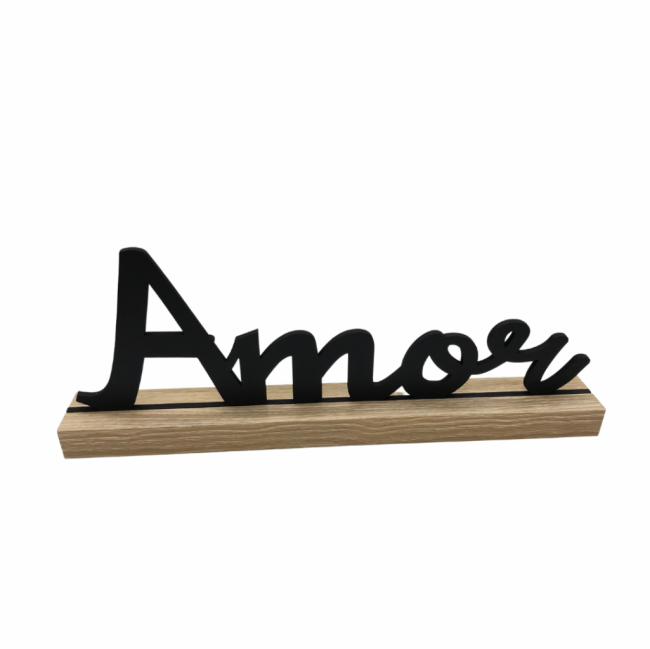 Amor enfeite de mesa MDF