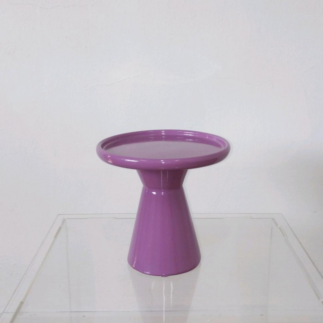 Suporte 17cm altura Cerâmica Roxo P 16cm diâmetro