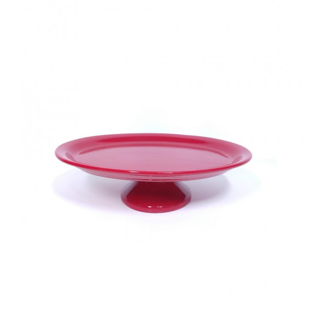 Suporte Oval 08cm altura Cerâmica Vermelho M 24cm largura x 30cm comprimento