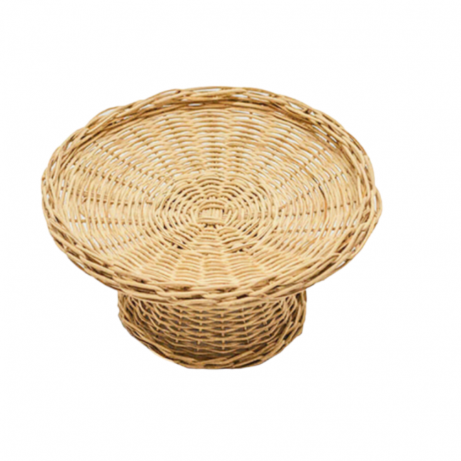 Boleira Rattan 12cm altura M 25cm diâmetro