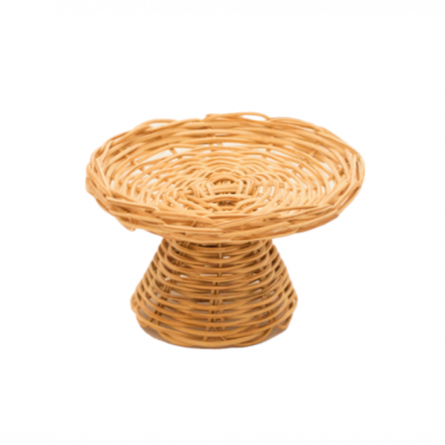 Suporte Rattan 10cm de altura P 15cm diâmetro