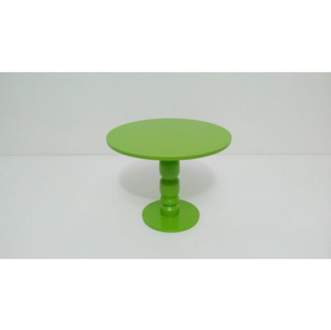 Boleira 19cm altura MDF Verde Limão M 25cm diâmetro