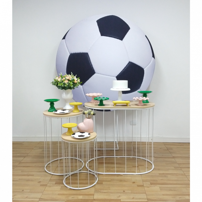 Materiais para Decoração de Festa Futebol Menina/Copa/Brasil