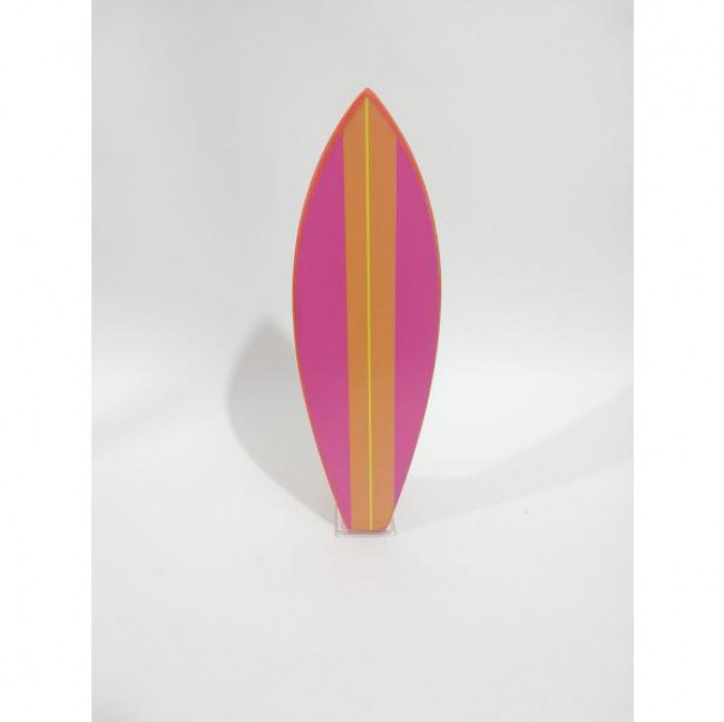 MINI PRANCHA DE SURF PINK/AMARELO MDF ADESIVADO