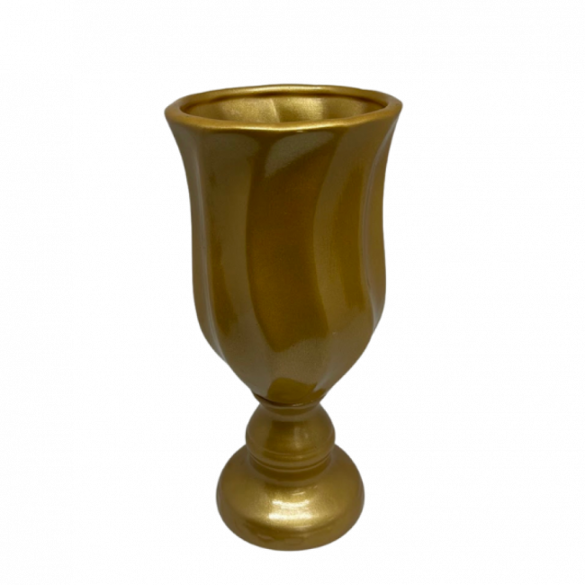 Vaso Onda M (Dourado)