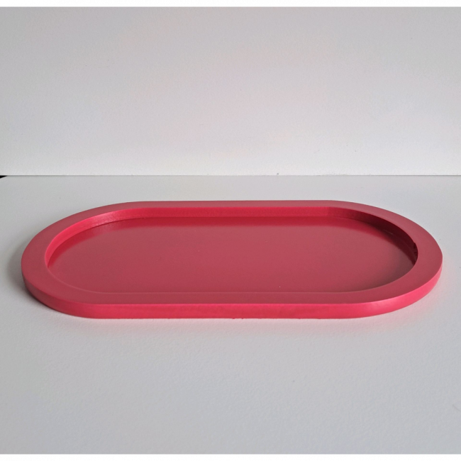 Bandeja oval Pink M MDF