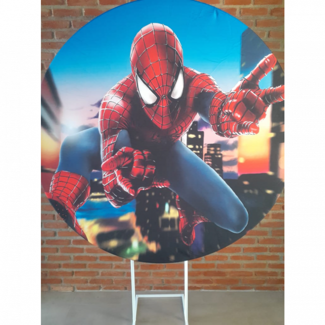 CAPA  PAINEL REDONDO HOMEM ARANHA