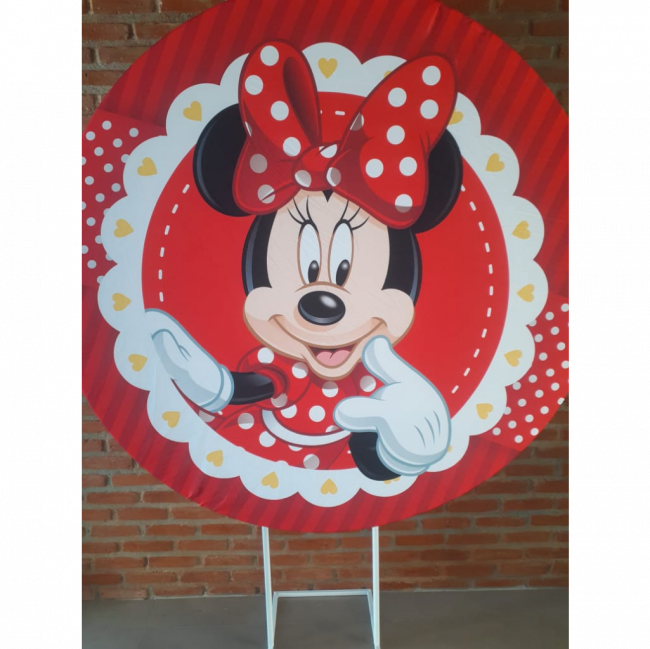 CAPA PAINEL REDONDO MINNIE