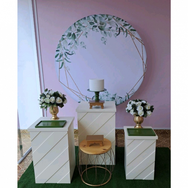 Decoração adulto verde e dourado