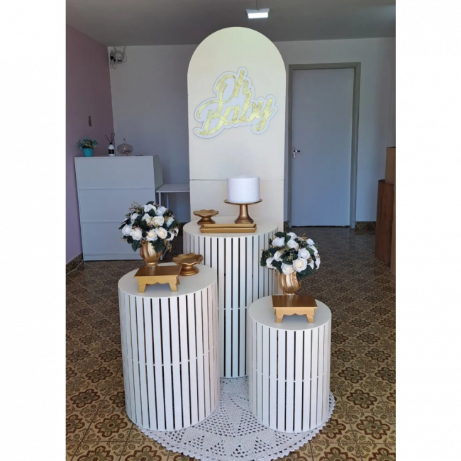 Decoração Chá Revelação Off White