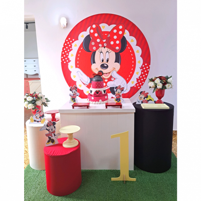 Decoração completa Minnie ( número de acordo com a idade)