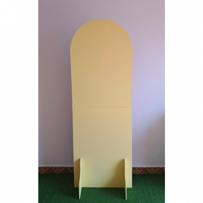 PAINEL MEIA LUA AMARELO CLARO 180x65 (M)