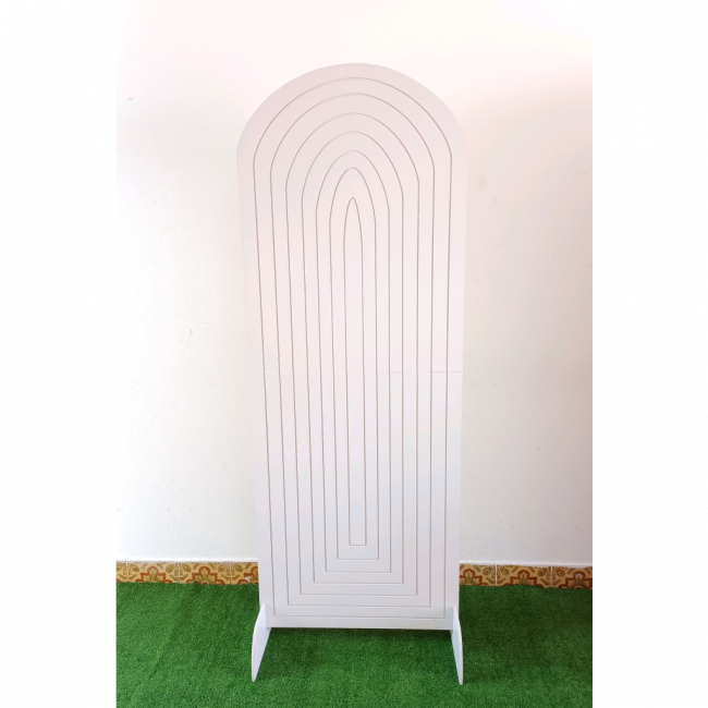 PAINEL MEIA LUA RISCADO BRANCO GELO (M) 180x60