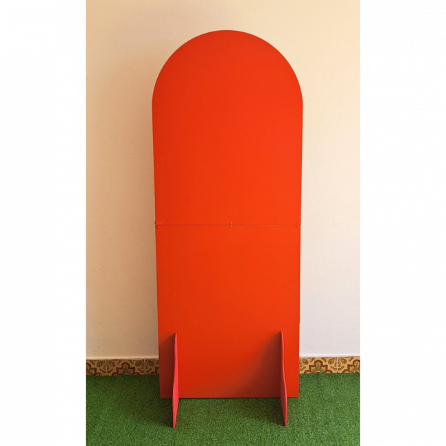 PAINEL MEIA LUA VERMELHO 170x65 (P)