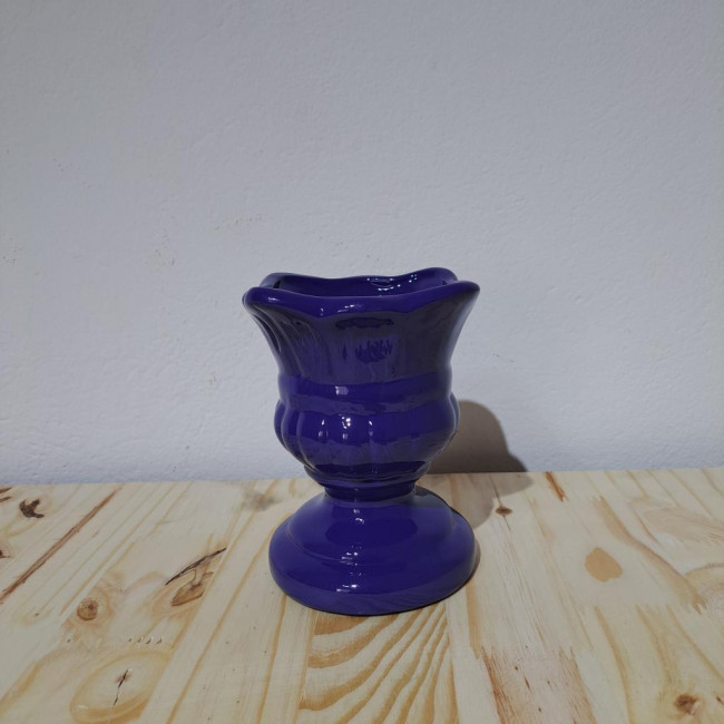 Vaso azul marinho de cerâmica PP