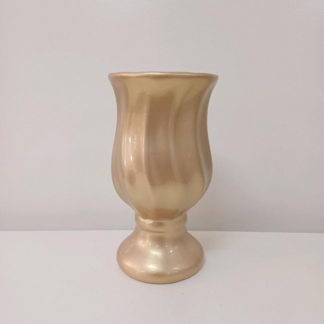 VASO TORCIDO DOURADO