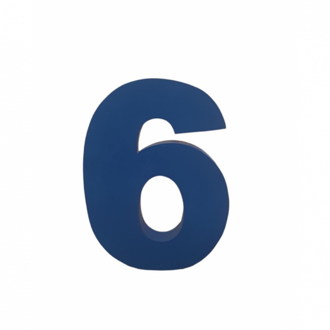 NÚMERO 6 AZUL