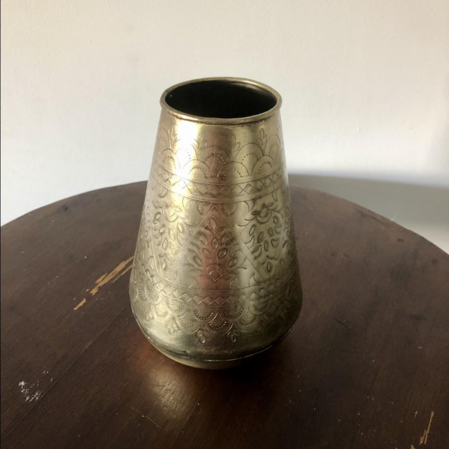 Vaso Dourado Estilo Árabe P