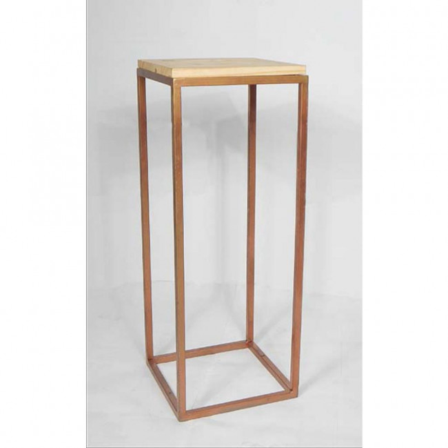 MESA MODULO FERRO ROSE GOLD ALTA 36 X 36