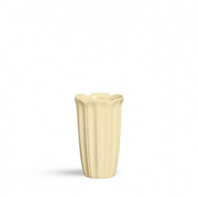 VASO LOUÇA TULIPA FLOR AMARELO BB