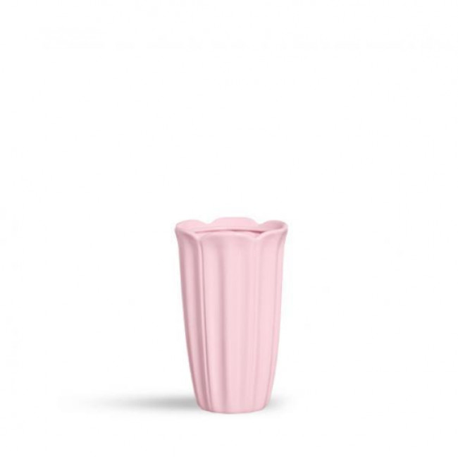 VASO LOUÇA TULIPA FLOR ROSA BB